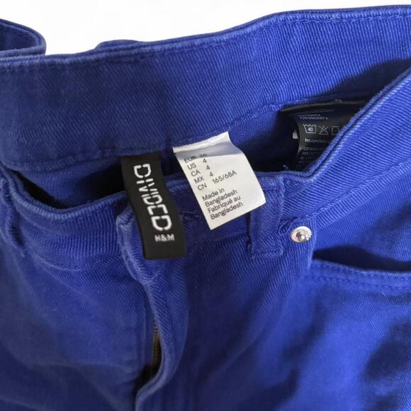 Bright Blue Statement Jeans - Picture 8 of 8